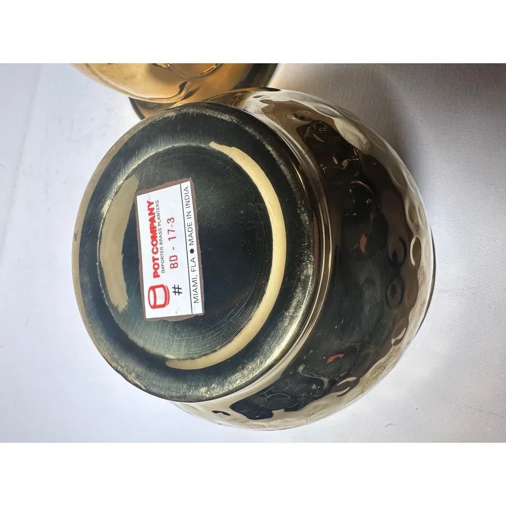 2 brass bowls solid brass vintage India bowl set